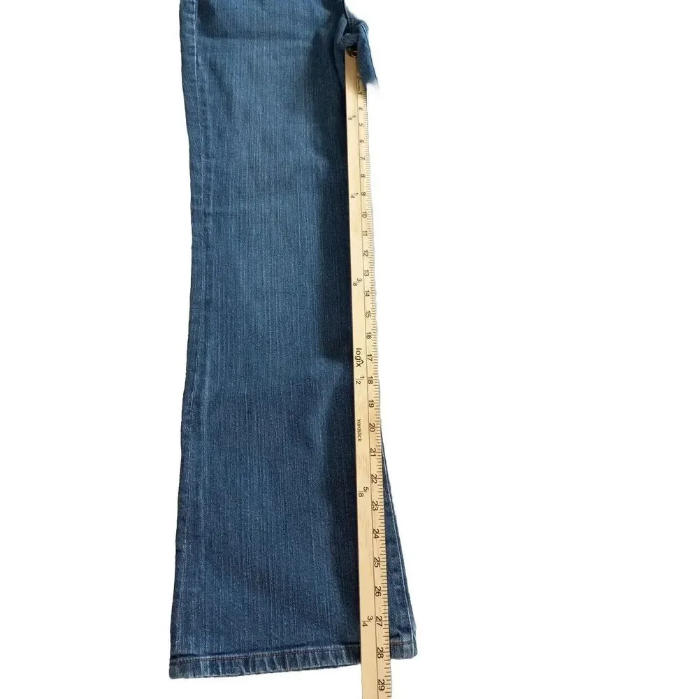 LRL Lauren Jeans Co. Women's 6 Denim Pants Inseam 30 Classic Straight‎ Blue